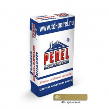 Цветная кладочная смесь Perel SL кремовая 25 кг Зима