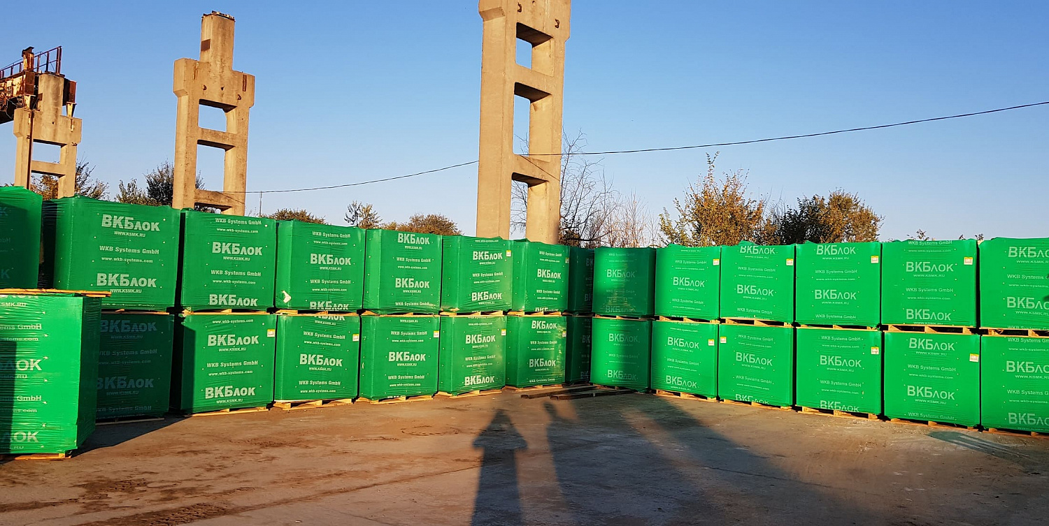 Газобетонные блоки ВКБлок D500 625х250х250 стеновые